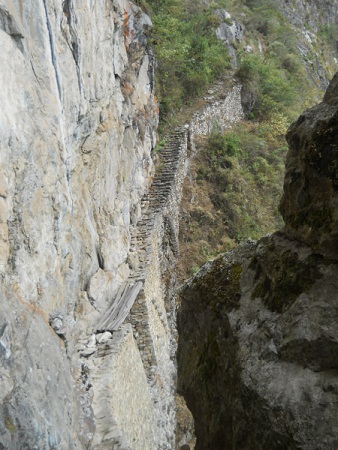 Machu Picchu, die Inkabr�cke