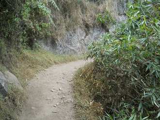 Spaziergang zum Hausberg Huaynapicchu:
                    Spazierweg 02