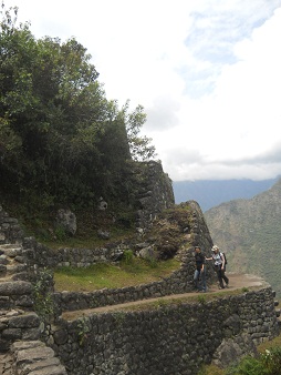 Weiler Huaynapicchu, unregelm�ssige Treppen und Terrassen