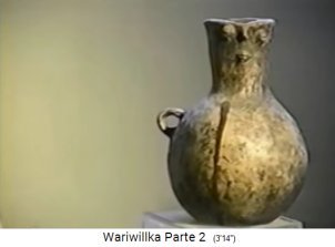 Keramik aus Wariwillka 02, Amphore mit
                    Gesicht