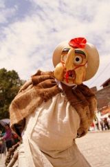 Valle Mantaro: Baile
                      Huaconada con m�scara contra la justicia