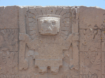 Der Sch�pfergott
                              Wiracocha am Sonnentor, Zoom