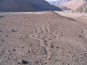 Spirale mit Szepter, Geoglyph im
Majes-Tal in der Provinz Arequipa, Peru Spirale mit Szepter, Geoglyph im
Majes-Tal in der Provinz Arequipa, Peru