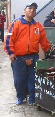 El conductor de la moto malograda de la
                          tienda "M�s Gas" en Vista Hermosa en
                          feo Trujillo, primer plano