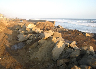 Malec�n sin muro, vista