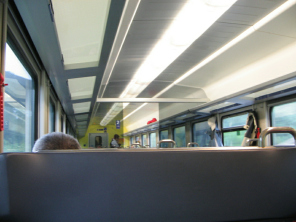 Billetkontrolle im Zug