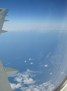 Fast wolkenfreier Atlantik