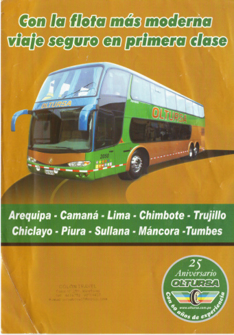 Busfirma Oltursa, Flugblatt
