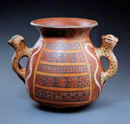 Cer�mica de los incas, vasija
                          ceremonial