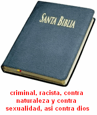 Ejemplo de una
                          biblia: "Santa Biblia"