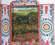 Retablos, una
                      tradici�n de viajeros para orar en la manera
                      "cristiana" mientras el viaje