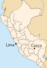 Mapa
                    del Per� con Lima y Cusco