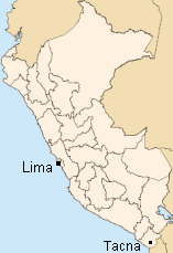 Mapa del Per� con
                          Lima y Tacna
