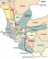 Mapa de Lima con
                                          distritos y autopistas
