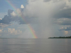 Amazonas mit
Regenbogen / Amazonas con arco-iris Amazonas mit Regenbogen / Amazonas
con arco-iris