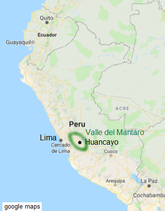 Mapa del Perú con Lima y el valle del
Mantaro con Huancayo, región de los Wankas /
Huancas Mapa del Perú con Lima y el
valle del Mantaro con Huancayo, región de los
Wankas / Huancas