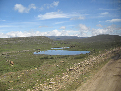 Teichlandschaft mit Wolkenbild