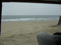 Panamericana in Ancash zwischen Paramonga
                        und Chimbote, Strand
