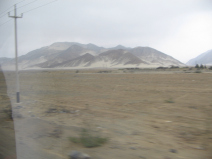Panamericana in Ancash zwischen Paramonga
                        und Chimbote, W�stenberge-Panorama (05)