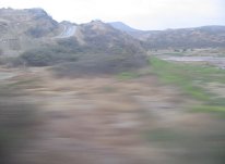 Panamericana in Nord-Peru Region Talara /
                        Mancora, Abstieg geschafft