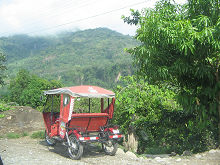 Mototaxi mit Urwaldberg