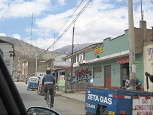 Tarma, Ortsdurchfahrt