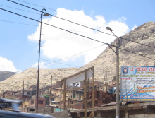 La Oroya, Aussenquartier am Berg,
                        Nahaufnahme