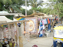 R�ckreise von Guayaquil nach
                                    Lima 2008, Marktst�nde in Mancora