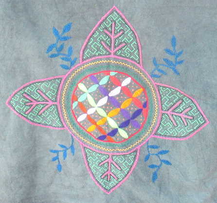 La
              flor de vida, primer plano