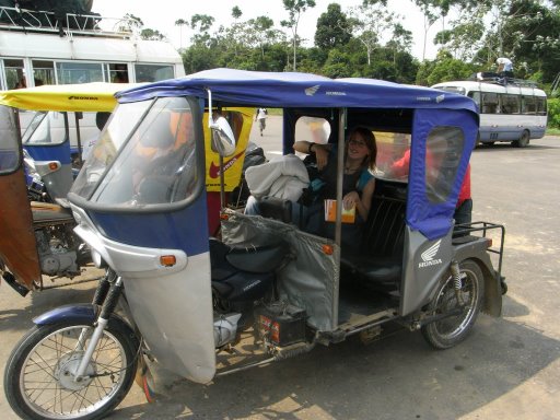 Mototaxi ("motocar") in
                Puerto Maldonado