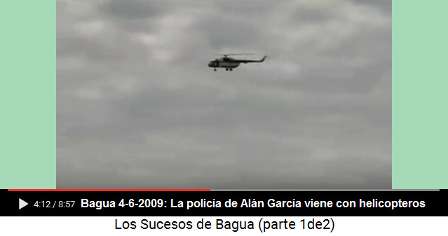 Huelga sentada en Bagua
                4-6-2009: La polic�a del hipercriminal corrupto Al�n
                Garc�a viene con helic�pteros