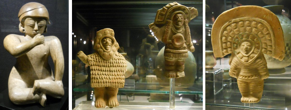 Quito (Ecuador),
                                G�tter (Ausserirdische, Astronauten) im
                                Museum "Kulturhaus"
                                ("Casa de la Cultura")