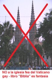 NO a la iglesia
                                              fea del Vaticano gay -
                                              porque la fantas�a de un
                                              dios de Roma viene del
                                              extranjero y no tiene NADA
                                              con el Per�